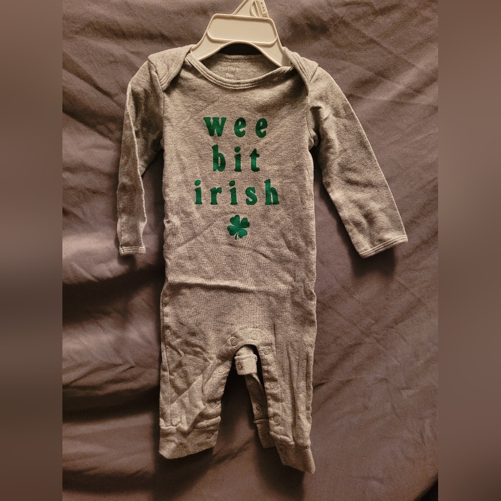 Carters Irish onesie